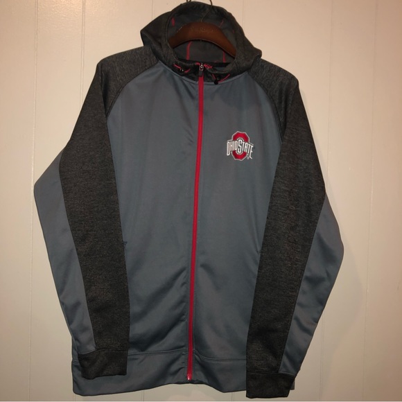 Ohio State Authentic Apparel Other - Ohio State Buckeyes Authentic Varsity Apparel NCAA Mens Hooded Full Zip Jacket M
